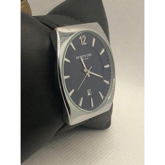 Kenneth Cole KC50491002 Womens Black Leather Analog Dial Quartz Wrist Watch KS68 - Picture 3 of 9